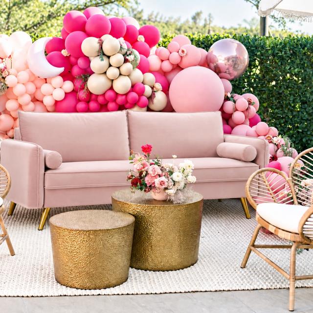 Where to find CHARLOTTE SOFA, PINK VELVET in Orange County