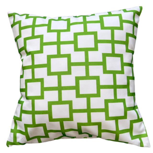 Rental store for PILLOW, GREEN GEOMETRIC in Orange County CA