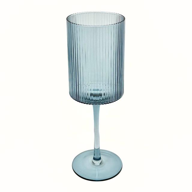 Rental store for CAMBRIA RIBBED WINE GLASS, OCEAN in Orange County CA