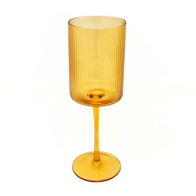 Rental store for CAMBRIA RIBBED WINE GLASS, SUNSET in Orange County CA