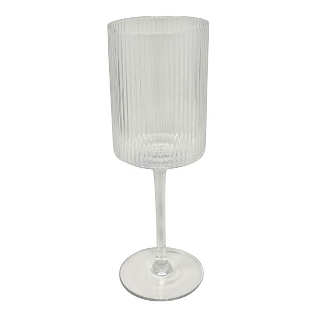 Rental store for CAMBRIA RIBBED WINE GLASS, CLEAR in Orange County CA