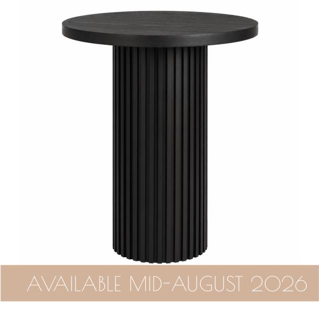 Rental store for CATALINA COCKTAIL TABLE, BLACK, RIBBED in Orange County CA